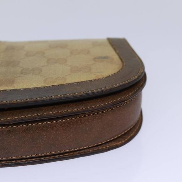 GUCCI GG Canvas Web Sherry Line Clutch Bag Beige Red Green Auth fm3664 - Picture 15 of 16